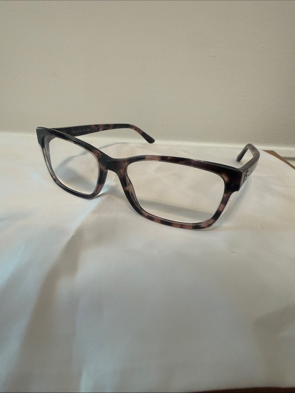 Ralph Lauren Tortoiseshell Square Eyeglass Frames - Brown/Black
